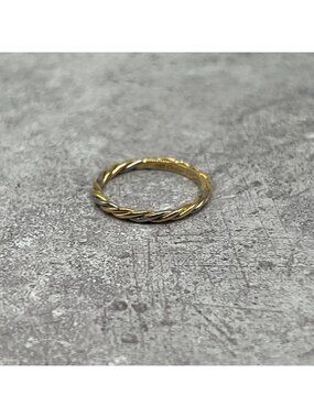 Cartier Three Color Twist Ring 18K